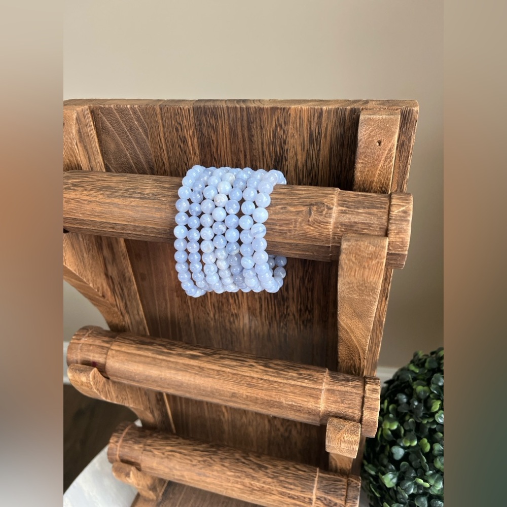 Blue lace agate bracelet - Picture 4 of 4